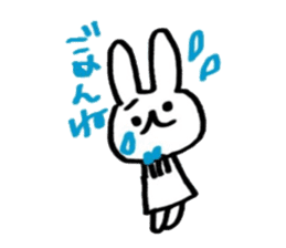 rabbitandribbon sticker #11030289