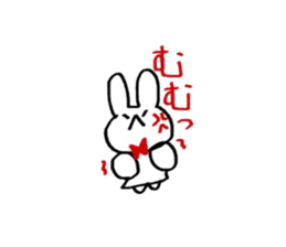 rabbitandribbon sticker #11030293