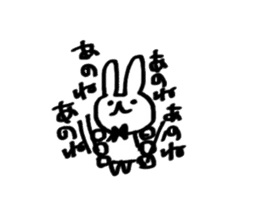 rabbitandribbon sticker #11030294