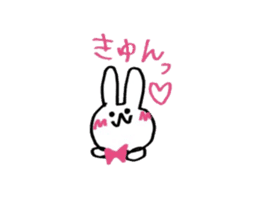 rabbitandribbon sticker #11030296