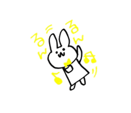 rabbitandribbon sticker #11030299