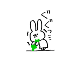rabbitandribbon sticker #11030303