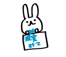 rabbitandribbon sticker #11030312