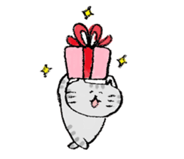 cat tegaki sticker #11030353