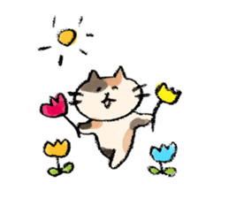 cat tegaki sticker #11030356