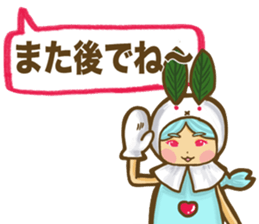 snow rabbit of a working housewife sticker #11031071