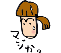 girl Sticker 01 sticker #11031361