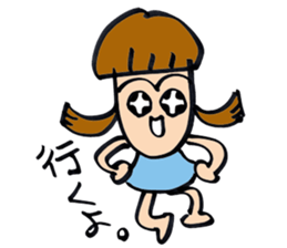 girl Sticker 01 sticker #11031363