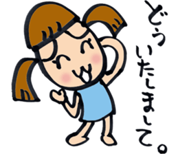 girl Sticker 01 sticker #11031366