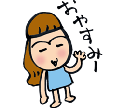 girl Sticker 01 sticker #11031398