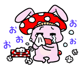 mushroom rabbit sticker #11031486