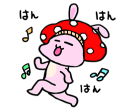mushroom rabbit sticker #11031499