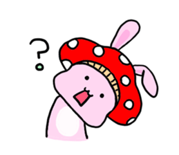 mushroom rabbit sticker #11031503