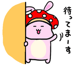 mushroom rabbit sticker #11031508