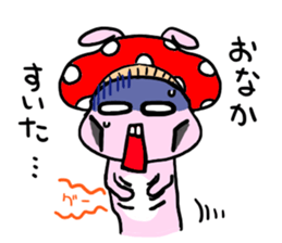 mushroom rabbit sticker #11031511