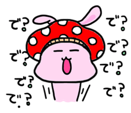 mushroom rabbit sticker #11031514