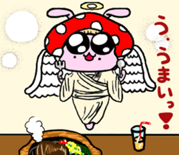 mushroom rabbit sticker #11031515