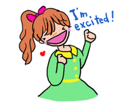 It is emotional display in English sticker #11031687