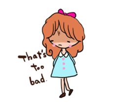 It is emotional display in English sticker #11031701