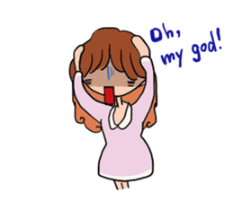 It is emotional display in English sticker #11031702