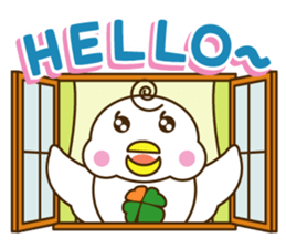 Yotsu-Bird carring happiness sticker #11031801