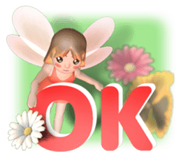 fairy is Fly out from the frame sticker #11032162