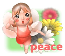 fairy is Fly out from the frame sticker #11032168