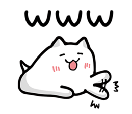 Soft and white creature part2 sticker #11032917