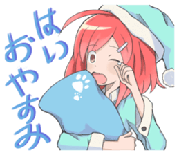 haruka is redhead sticker #11033001
