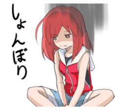 haruka is redhead sticker #11033026