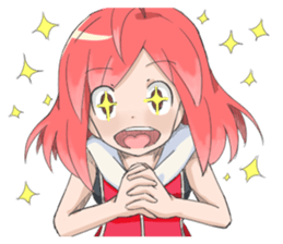 haruka is redhead sticker #11033031