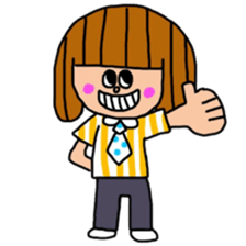 Junko and cat. sticker #11033720