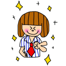 Junko and cat. sticker #11033723