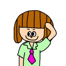 Junko and cat. sticker #11033726