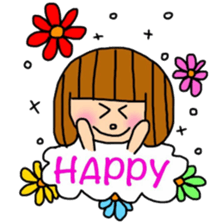 Junko and cat. sticker #11033727