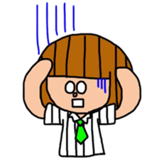 Junko and cat. sticker #11033730