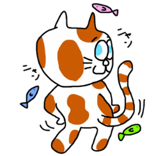 Junko and cat. sticker #11033750