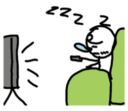 Q-eyebrows office workers sticker #11034569