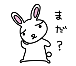 I am a rabbit somehow sticker #11035001