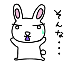 I am a rabbit somehow sticker #11035006