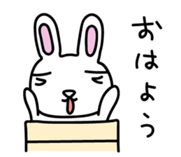 I am a rabbit somehow sticker #11035010