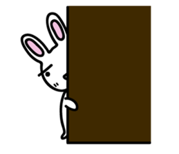 I am a rabbit somehow sticker #11035012