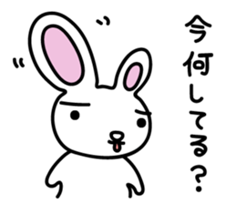 I am a rabbit somehow sticker #11035013