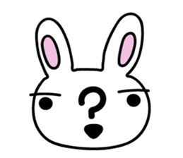 I am a rabbit somehow sticker #11035016