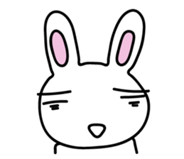 I am a rabbit somehow sticker #11035021