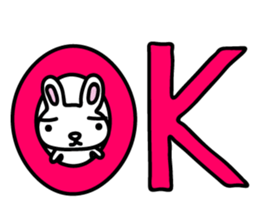 I am a rabbit somehow sticker #11035023