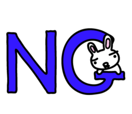 I am a rabbit somehow sticker #11035024