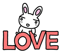 I am a rabbit somehow sticker #11035026