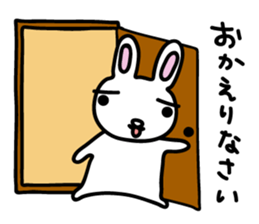 I am a rabbit somehow sticker #11035027