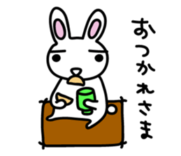 I am a rabbit somehow sticker #11035028